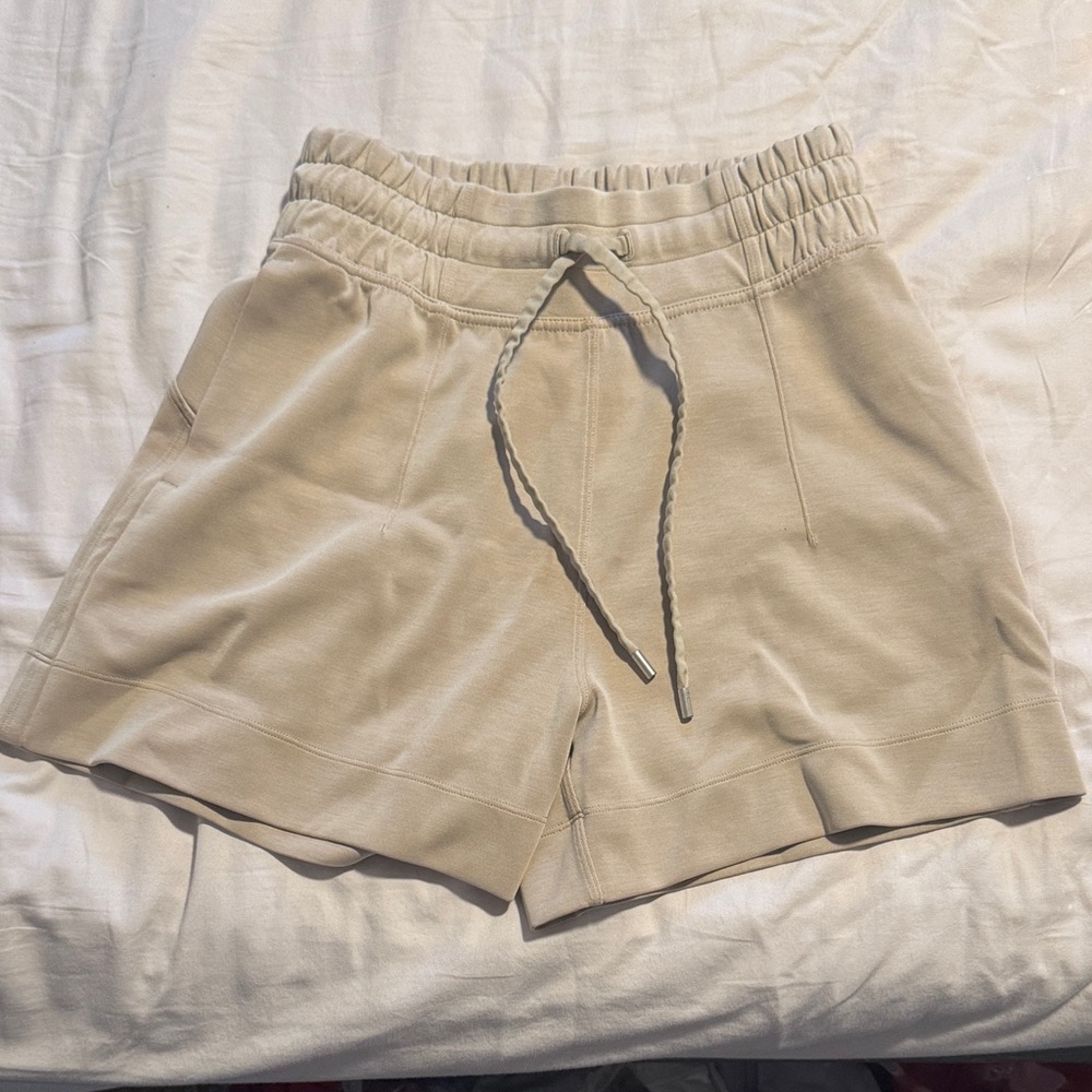 Tan lululemon shorts